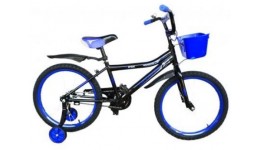 Велосипед 2-х колісний 16 спортивний Graffiti+Кошик №70  чорно синій