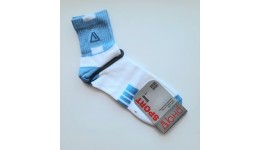 Шкарпетки жіночі р.35-37 DUNA Біло-блакитні 80%бавовна  18%поліамід  2%еластан