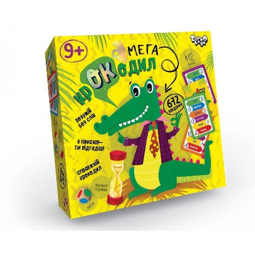 Гра настільна вікторіна  Мега Крокодил  112 карт TN Danko Toys (укр.) (1/10)