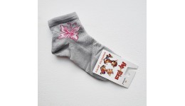 Шкарпетки дитячі сітка р.22 колір Сірий 70% бавовна  30% поліамід