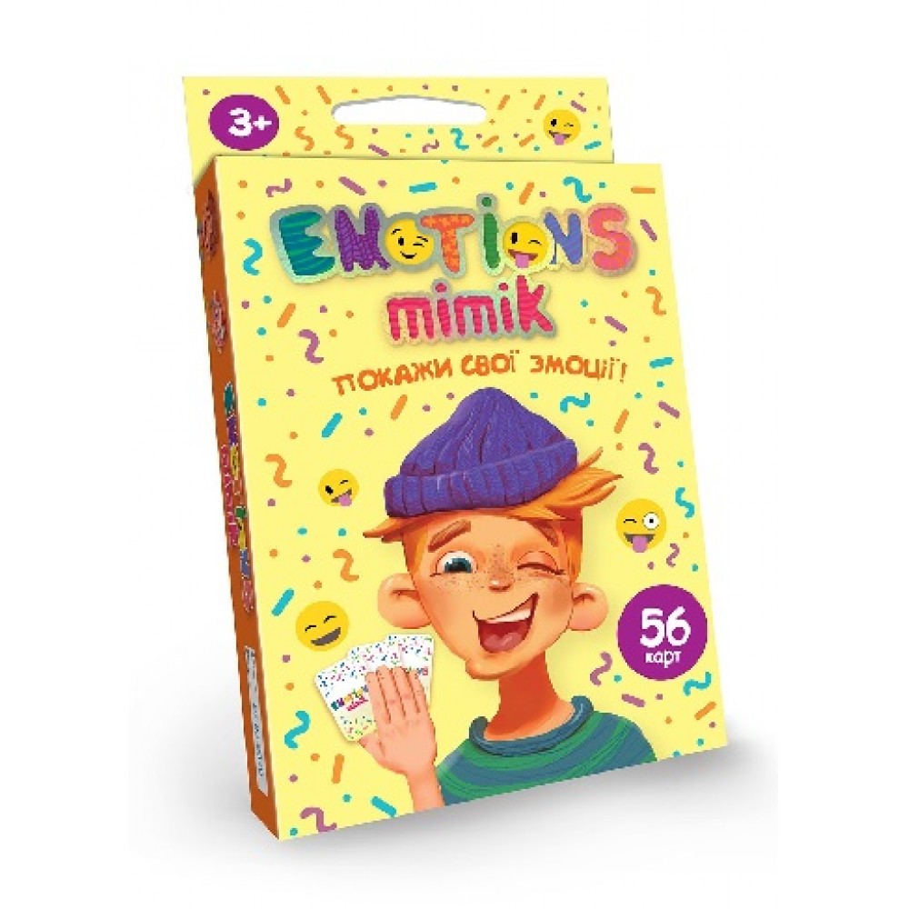 Гра карткова «Emotions Mimik» 56 карт TN Danko Toys (укр.) (1/32)