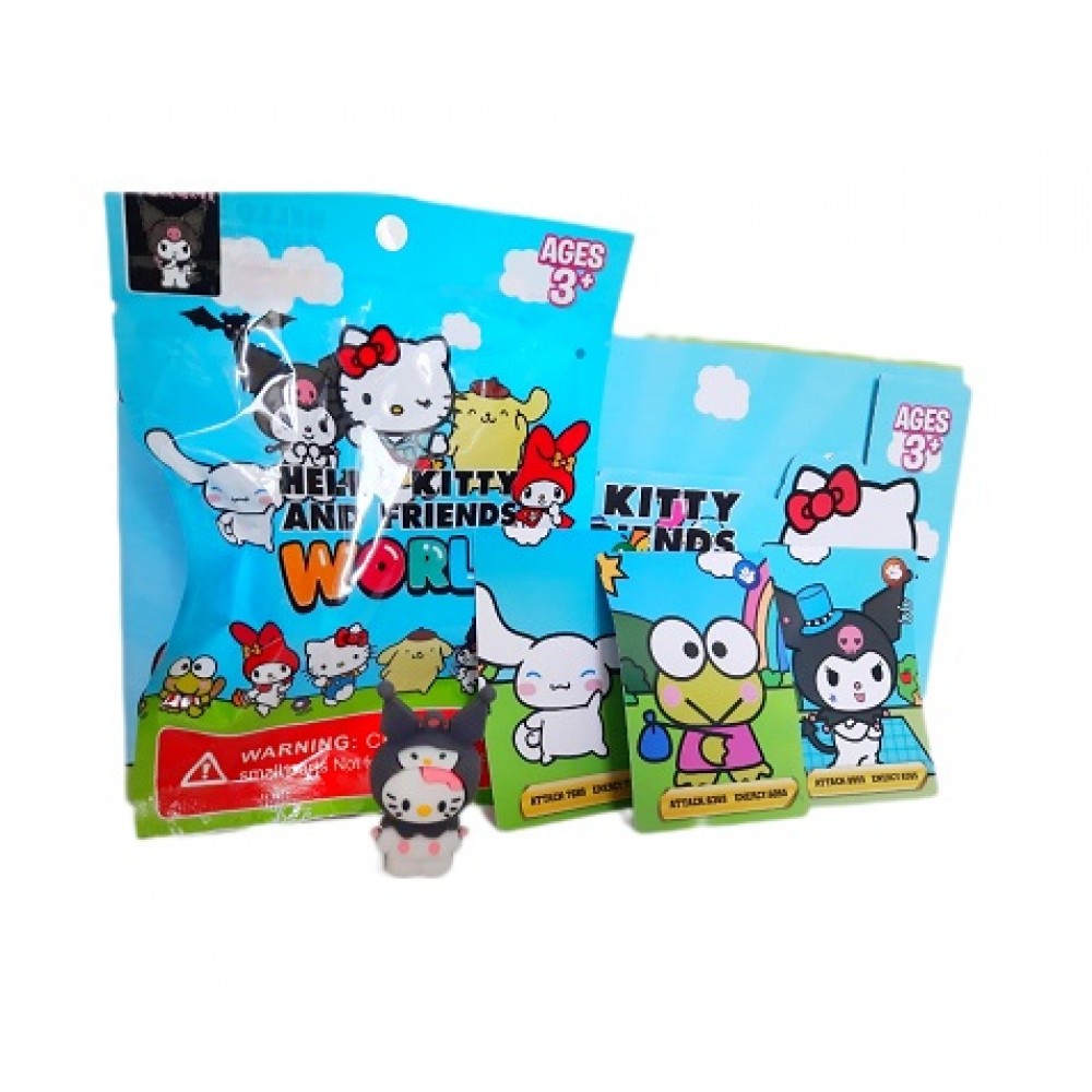Герої фігурка  Hello kitty і друзі з картками HS-5588 в пакеті 17х13 см