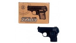Пістолет на пульках  ZM03 пистолет METAL GUN в коробці  розмір пістолета 14*10см