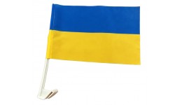 Прапор для автомобіля  Україна 50933  р.30*45 см (Зі штоком)  Нейлон