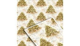 Папір пакувальний крейдований новорічний 70*100см набір 10 листів в упаковці 503