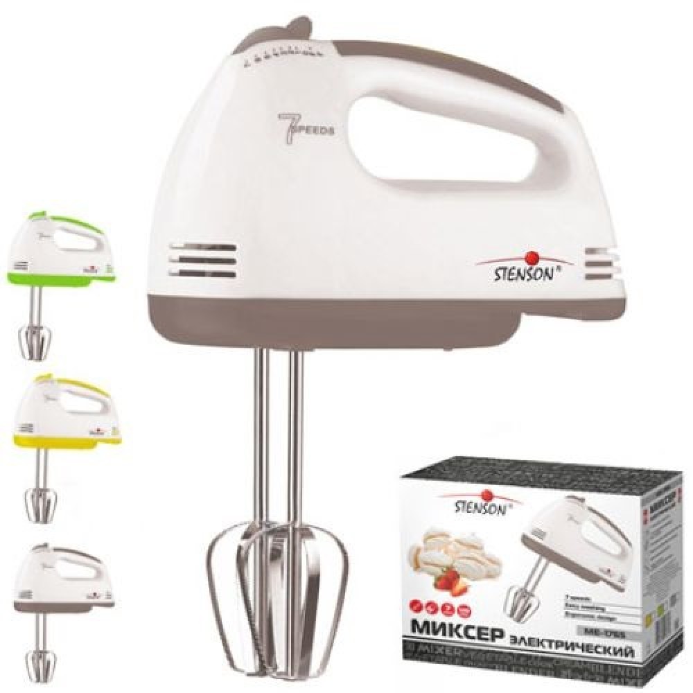 Міксер електричний 120W 7скор 4насадки ME-1765