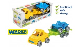 Набір авто  Kid cars Sport  3 ел. (пікап + квадроцикл) в кор.26*9*8см  ТМ Wader