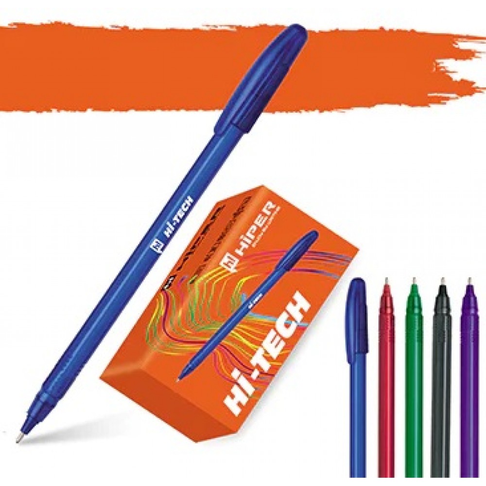 Ручка масляна HIPER HI-TECH HO-540 червона 1 0мм (25 шт. в упаковці)