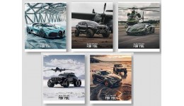 Учнівські зошити 96 клітинка Школярик 3437 УФ-лак (5 штук в упаковці)