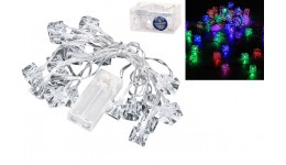 світлодіодна гірлянда 300 см кольорова R96124-C   Ice  20led на батар.(2AA)