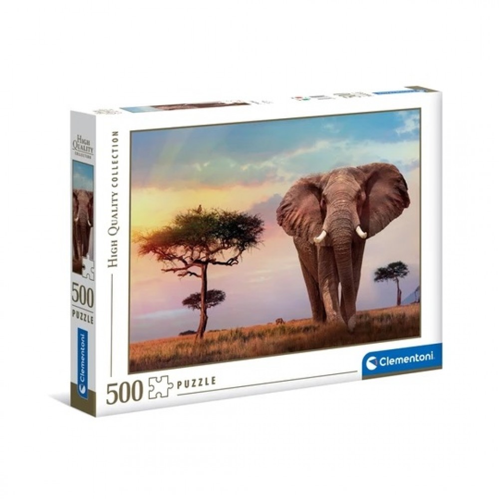 Пазли Clementoni   500 ел. (35096) Африканський слон