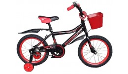Велосипед 2-х колісний 16 спортивний Graffiti+Кошик №70  чорно червоний