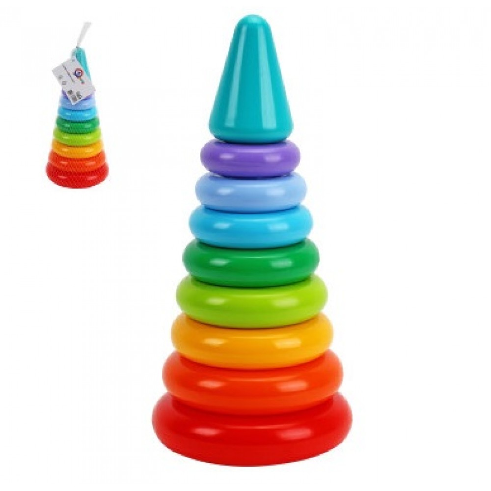 Пірамідка ТехноК арт.1904 7 кілець  розмір 30.5х14.2х14.2 см