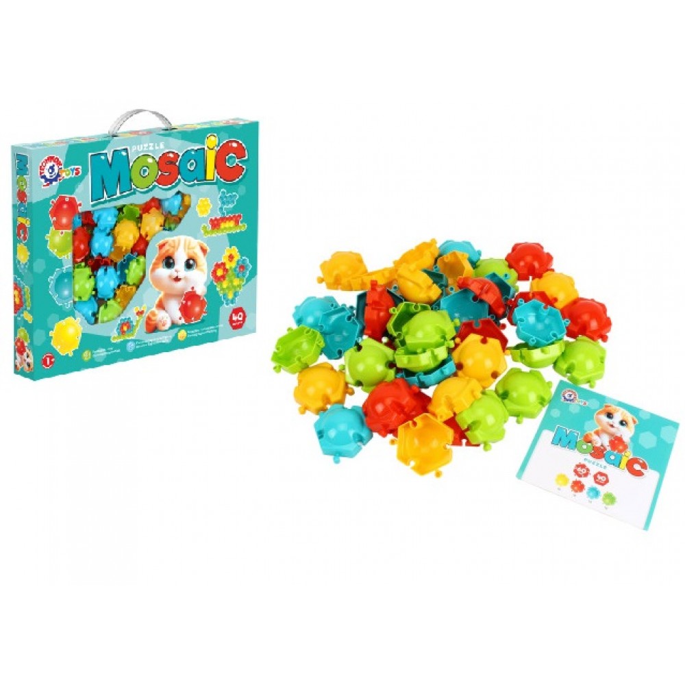 Мозаїка - пазли ТехноК арт.1928 40 елементів  розмір фішки 60 мм