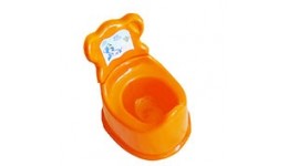 Горщик дитячий  Зі  спинкою  арт.25-002 ТМ KINDER WAY Помаранчевий  р.26х29х24см
