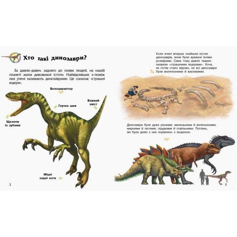 Енциклопедія дошкільника (нова): Динозаври 32 стор. 200х240 мм вид-во Ранок