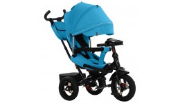 Велосипед триколісний TILLY Impulse T-386/2 Синій з батьківською ручкою 3 поз.регул. багажник